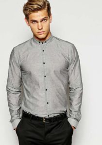 HUGO by Hugo Boss Shirt with Small Button Down Collar